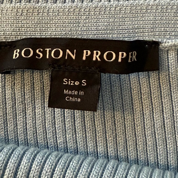 Ribbed Square Neck Sweater Tank Airy Blue- Like New - Picture 11 of 11